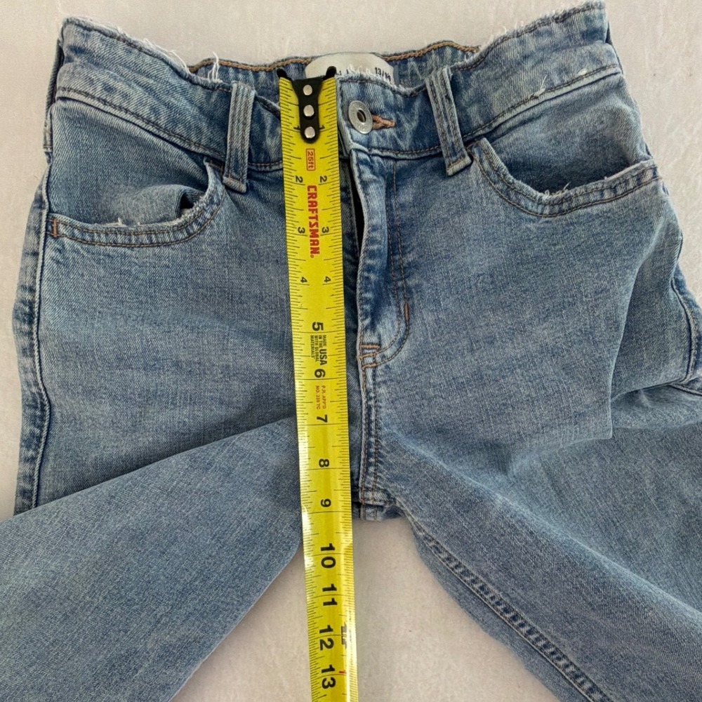 Abercrombie Kids Girls High Rise Wide Leg Jeans Medium Wash Size 13/14 Long - Picture 5 of 9